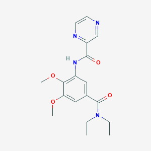 N-{5-[(diethylamino)carbonyl]-2,3-dimethoxyphenyl}-2-pyrazinecarboxamide