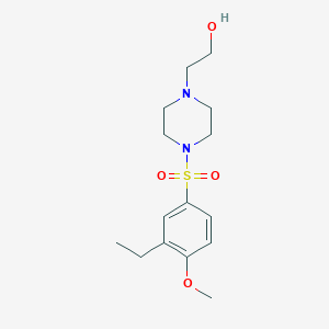 2-(4-((3-Ethyl-4-methoxyphenyl)sulfonyl)piperazin-1-yl)ethanol