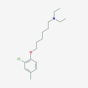 molecular formula C17H28ClNO B5132955 6-(2-chloro-4-methylphenoxy)-N,N-diethyl-1-hexanamine 