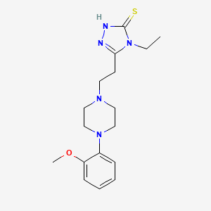 4-ethyl-5-{2-[4-(2-methoxyphenyl)-1-piperazinyl]ethyl}-2,4-dihydro-3H-1,2,4-triazole-3-thione