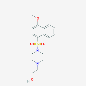 2-(4-((4-Ethoxynaphthalen-1-yl)sulfonyl)piperazin-1-yl)ethanol
