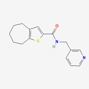 N-(3-pyridinylmethyl)-5,6,7,8-tetrahydro-4H-cyclohepta[b]thiophene-2-carboxamide