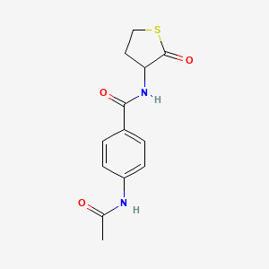 4-(acetylamino)-N-(2-oxotetrahydro-3-thienyl)benzamide