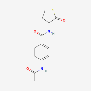 molecular formula C13H14N2O3S B5132982 4-(acetylamino)-N-(2-oxotetrahydro-3-thienyl)benzamide 