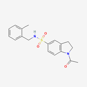 molecular formula C18H20N2O3S B5133002 1-acetyl-N-(2-methylbenzyl)-5-indolinesulfonamide 