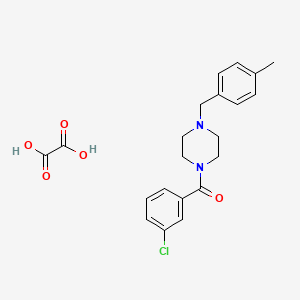 1-(3-chlorobenzoyl)-4-(4-methylbenzyl)piperazine oxalate