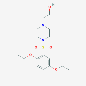 2-(4-((2,5-Diethoxy-4-methylphenyl)sulfonyl)piperazin-1-yl)ethanol