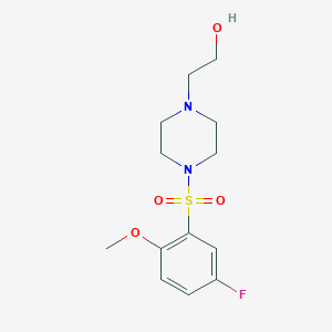 2-(4-((5-Fluoro-2-methoxyphenyl)sulfonyl)piperazin-1-yl)ethanol