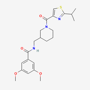 N-({1-[(2-isopropyl-1,3-thiazol-4-yl)carbonyl]-3-piperidinyl}methyl)-3,5-dimethoxybenzamide