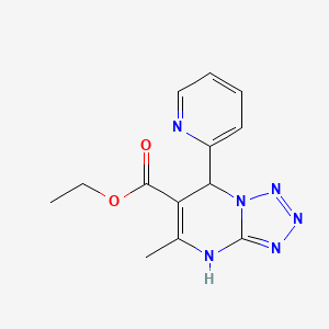 molecular formula C13H14N6O2 B5133085 ethyl 5-methyl-7-(2-pyridinyl)-4,7-dihydrotetrazolo[1,5-a]pyrimidine-6-carboxylate 