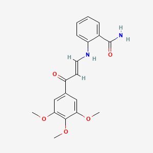 2-{[3-oxo-3-(3,4,5-trimethoxyphenyl)-1-propen-1-yl]amino}benzamide
