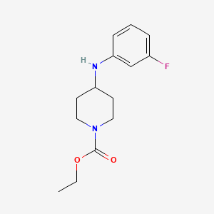 molecular formula C14H19FN2O2 B5133146 ethyl 4-[(3-fluorophenyl)amino]-1-piperidinecarboxylate 