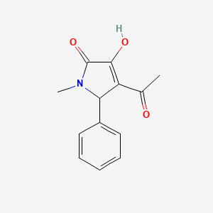 molecular formula C13H13NO3 B5133166 4-acetyl-3-hydroxy-1-methyl-5-phenyl-1,5-dihydro-2H-pyrrol-2-one 