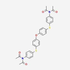 molecular formula C32H28N2O5S2 B5133182 N,N'-[oxybis(4,1-phenylenethio-4,1-phenylene)]bis(N-acetylacetamide) 