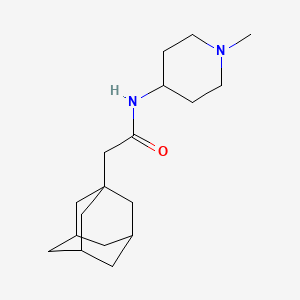 molecular formula C18H30N2O B5133189 2-(1-adamantyl)-N-(1-methyl-4-piperidinyl)acetamide 