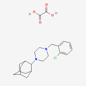 molecular formula C23H31ClN2O4 B5133232 1-(2-adamantyl)-4-(2-chlorobenzyl)piperazine oxalate 