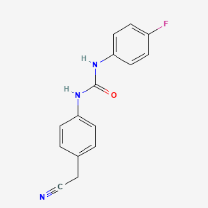 N-[4-(cyanomethyl)phenyl]-N'-(4-fluorophenyl)urea