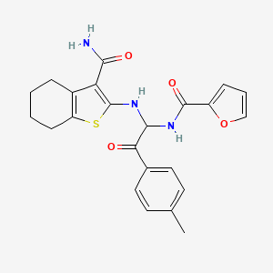 N-[1-{[3-(aminocarbonyl)-4,5,6,7-tetrahydro-1-benzothien-2-yl]amino}-2-(4-methylphenyl)-2-oxoethyl]-2-furamide