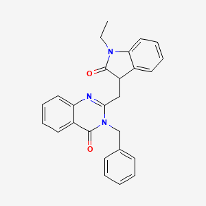 3-benzyl-2-[(1-ethyl-2-oxo-2,3-dihydro-1H-indol-3-yl)methyl]-4(3H)-quinazolinone