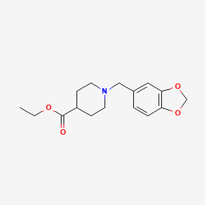 molecular formula C16H21NO4 B5133276 ethyl 1-(1,3-benzodioxol-5-ylmethyl)-4-piperidinecarboxylate 