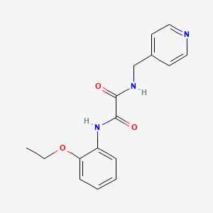 molecular formula C16H17N3O3 B5133283 N-(2-ethoxyphenyl)-N'-(4-pyridinylmethyl)ethanediamide 