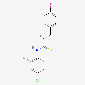 molecular formula C14H11Cl2FN2S B5133287 N-(2,4-dichlorophenyl)-N'-(4-fluorobenzyl)thiourea 