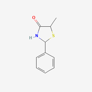 molecular formula C10H11NOS B5133352 5-methyl-2-phenyl-1,3-thiazolidin-4-one 