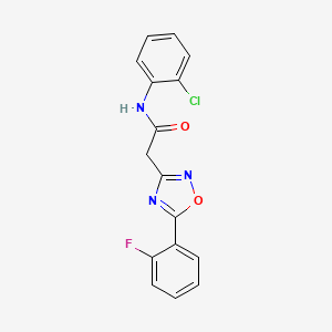 N-(2-chlorophenyl)-2-[5-(2-fluorophenyl)-1,2,4-oxadiazol-3-yl]acetamide