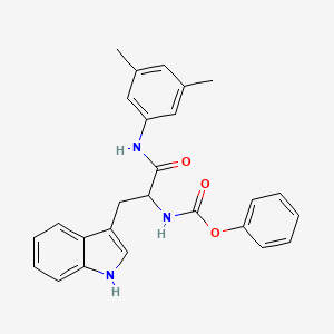 molecular formula C26H25N3O3 B5133441 N-(3,5-dimethylphenyl)-N-(phenoxycarbonyl)tryptophanamide 