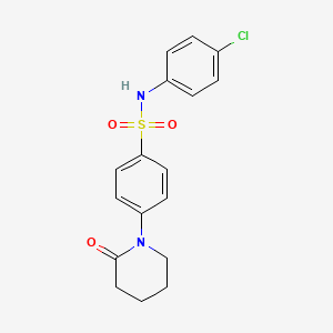 N-(4-chlorophenyl)-4-(2-oxo-1-piperidinyl)benzenesulfonamide
