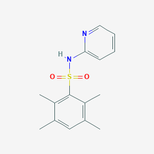 molecular formula C15H18N2O2S B513349 2,3,5,6-tetramethyl-N-(2-pyridinyl)benzenesulfonamide CAS No. 833437-22-2