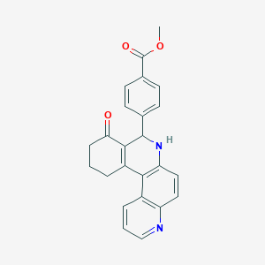 methyl 4-(9-oxo-7,8,9,10,11,12-hexahydrobenzo[a]-4,7-phenanthrolin-8-yl)benzoate