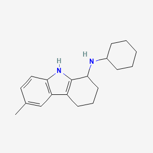 molecular formula C19H26N2 B5133535 N-cyclohexyl-6-methyl-2,3,4,9-tetrahydro-1H-carbazol-1-amine CAS No. 118498-97-8