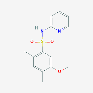 molecular formula C14H16N2O3S B513356 5-methoxy-2,4-dimethyl-N-(2-pyridinyl)benzenesulfonamide CAS No. 941258-37-3