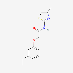 2-(3-ethylphenoxy)-N-(4-methyl-1,3-thiazol-2-yl)acetamide