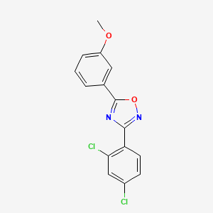 molecular formula C15H10Cl2N2O2 B5133587 3-(2,4-dichlorophenyl)-5-(3-methoxyphenyl)-1,2,4-oxadiazole 