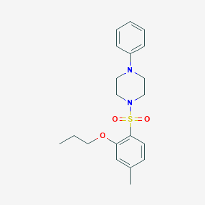 1-[(4-Methyl-2-propoxyphenyl)sulfonyl]-4-phenylpiperazine