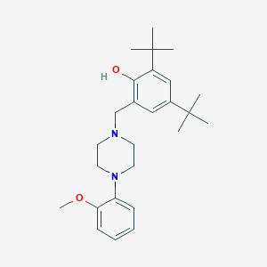 molecular formula C26H38N2O2 B5133612 2,4-di-tert-butyl-6-{[4-(2-methoxyphenyl)-1-piperazinyl]methyl}phenol 