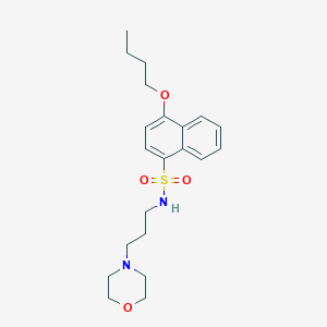 [(4-Butoxynaphthyl)sulfonyl](3-morpholin-4-ylpropyl)amine
