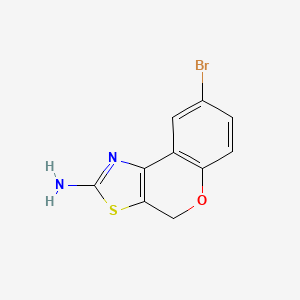 molecular formula C10H7BrN2OS B5133632 8-bromo-4H-chromeno[4,3-d][1,3]thiazol-2-amine 