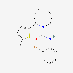 N-(2-bromophenyl)-2-(5-methyl-2-thienyl)-1-azepanecarboxamide