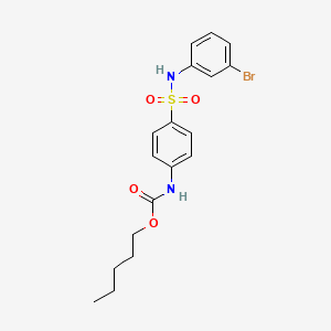 pentyl (4-{[(3-bromophenyl)amino]sulfonyl}phenyl)carbamate