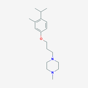 molecular formula C18H30N2O B5133825 1-[3-(4-isopropyl-3-methylphenoxy)propyl]-4-methylpiperazine 