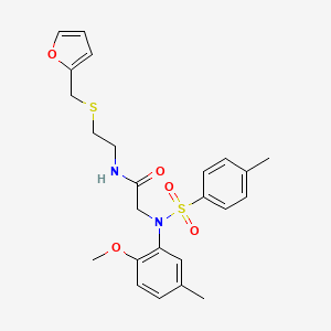 N~1~-{2-[(2-furylmethyl)thio]ethyl}-N~2~-(2-methoxy-5-methylphenyl)-N~2~-[(4-methylphenyl)sulfonyl]glycinamide