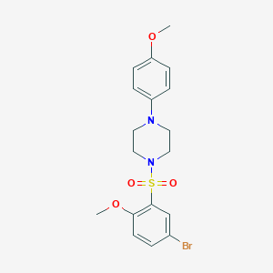 1-(5-Bromo-2-methoxyphenyl)sulfonyl-4-(4-methoxyphenyl)piperazine
