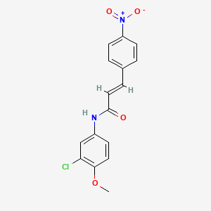 N-(3-chloro-4-methoxyphenyl)-3-(4-nitrophenyl)acrylamide