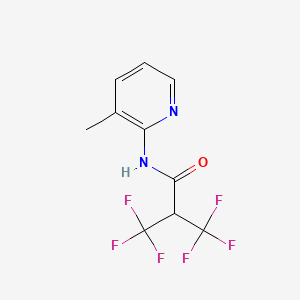 molecular formula C10H8F6N2O B5133923 3,3,3-trifluoro-N-(3-methyl-2-pyridinyl)-2-(trifluoromethyl)propanamide 