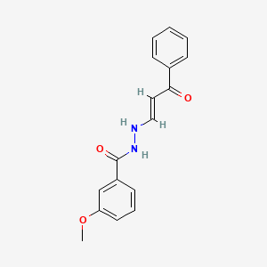 3-methoxy-N'-(3-oxo-3-phenyl-1-propen-1-yl)benzohydrazide