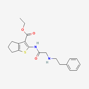 ethyl 2-{[N-(2-phenylethyl)glycyl]amino}-5,6-dihydro-4H-cyclopenta[b]thiophene-3-carboxylate