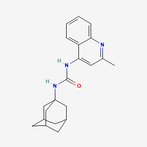 molecular formula C21H25N3O B5133965 N-1-adamantyl-N'-(2-methyl-4-quinolinyl)urea 